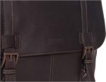 Kenneth Cole Reaction Show Business Full-Grain Colombian Leather Dual Compartment Flapover 15.6-inch Laptop Business Portfolio, Cognac - Image 10